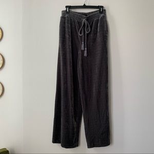 Wide Leg Velour Trousers from WhoWhatWear